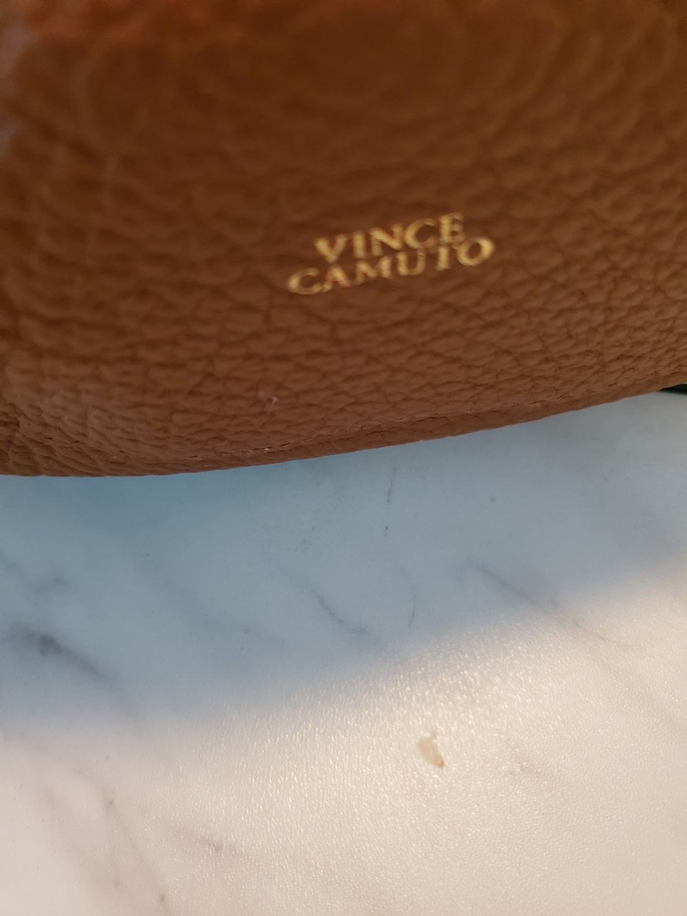 New Vince Camuto Women's Pebbled Leather Hobo Bag - Brown - Picture 6 of 15